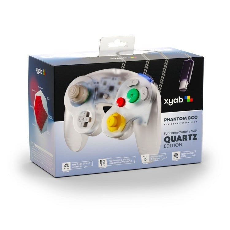 Phantom GCC Quartz V2 GameCube Controller TMR Sticks PhobGCC Low Latency Wired
