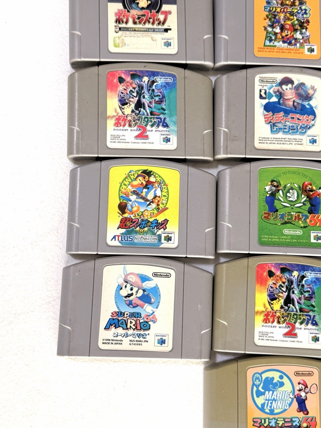 22 Nintendo 64 N64 Japanese Games Lot Tested Working Mario Pokemon