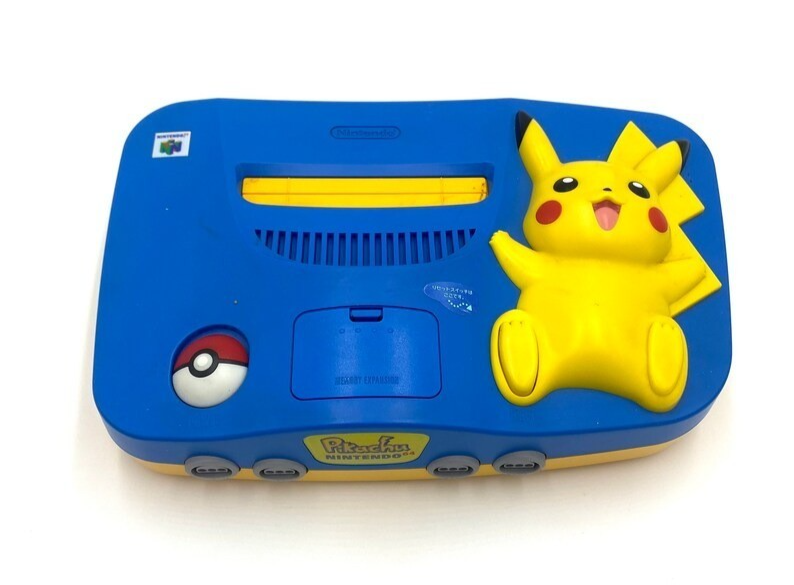 Authentic Nintendo 64 Console Pikachu Blue & Yellow N64 Official Pikachu N64 CIB