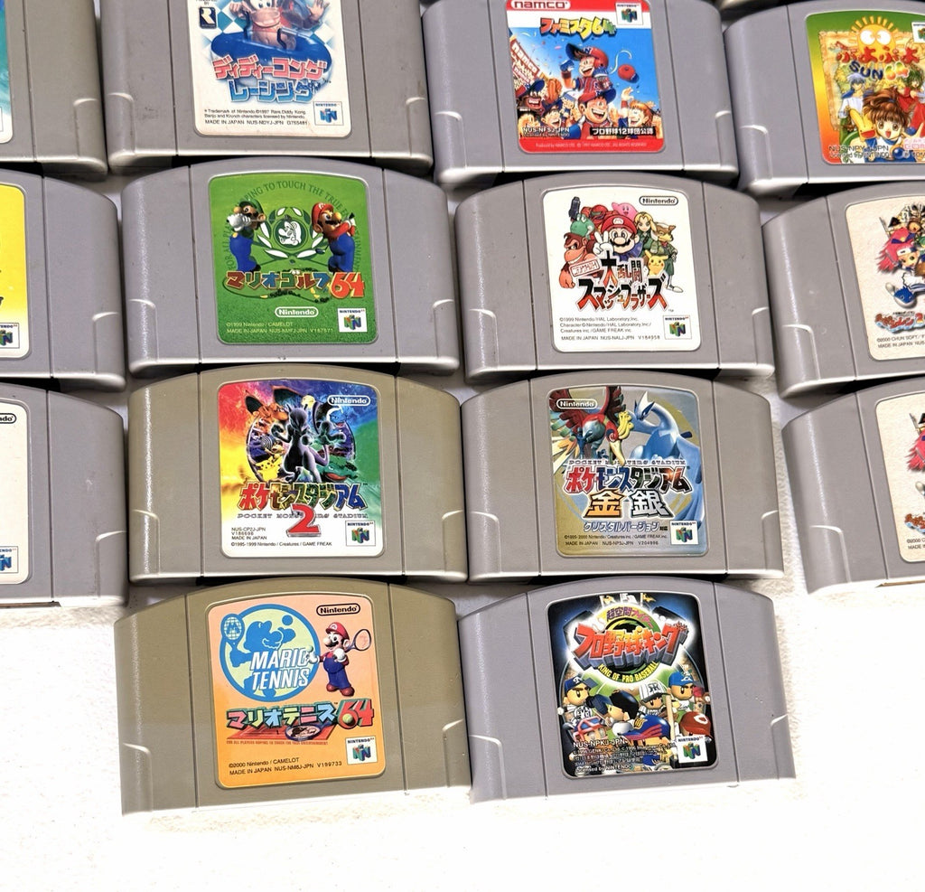 22 Nintendo 64 N64 Japanese Games Lot Tested Working Mario Pokemon