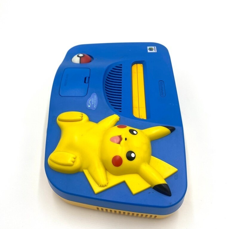 Authentic Nintendo 64 Console Pikachu Blue & Yellow N64 Official Pikachu N64 CIB