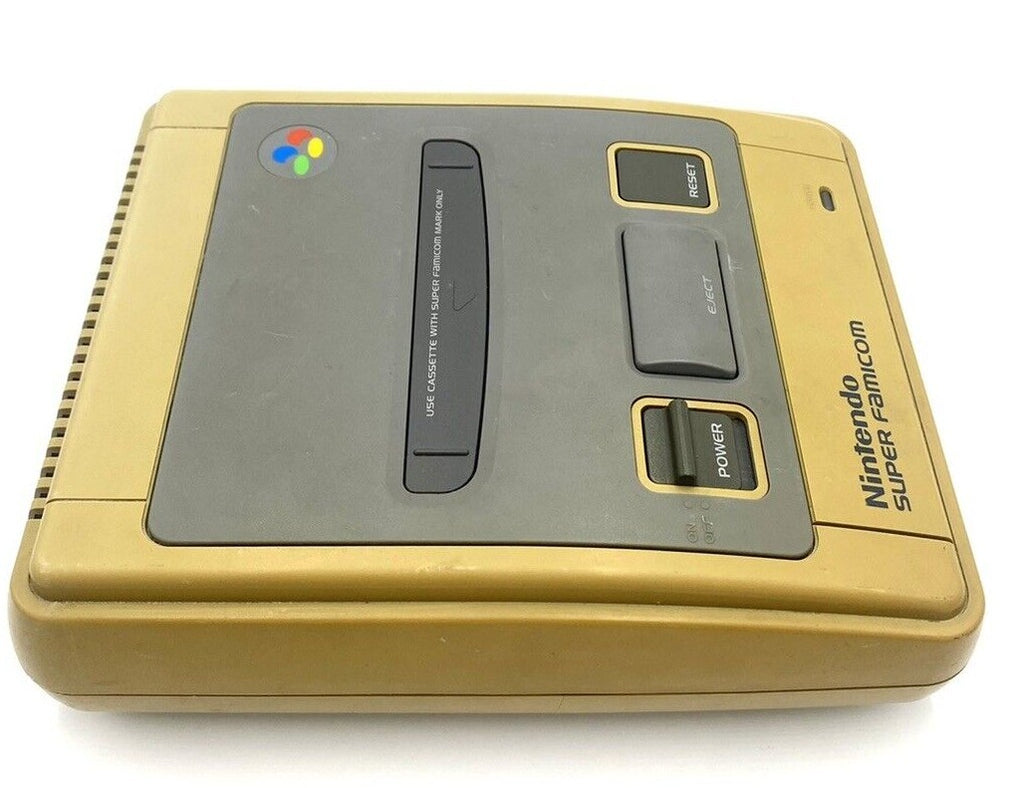 Nintendo Super Famicom Japanese Video Game Console + Controllers + Wires Bundle