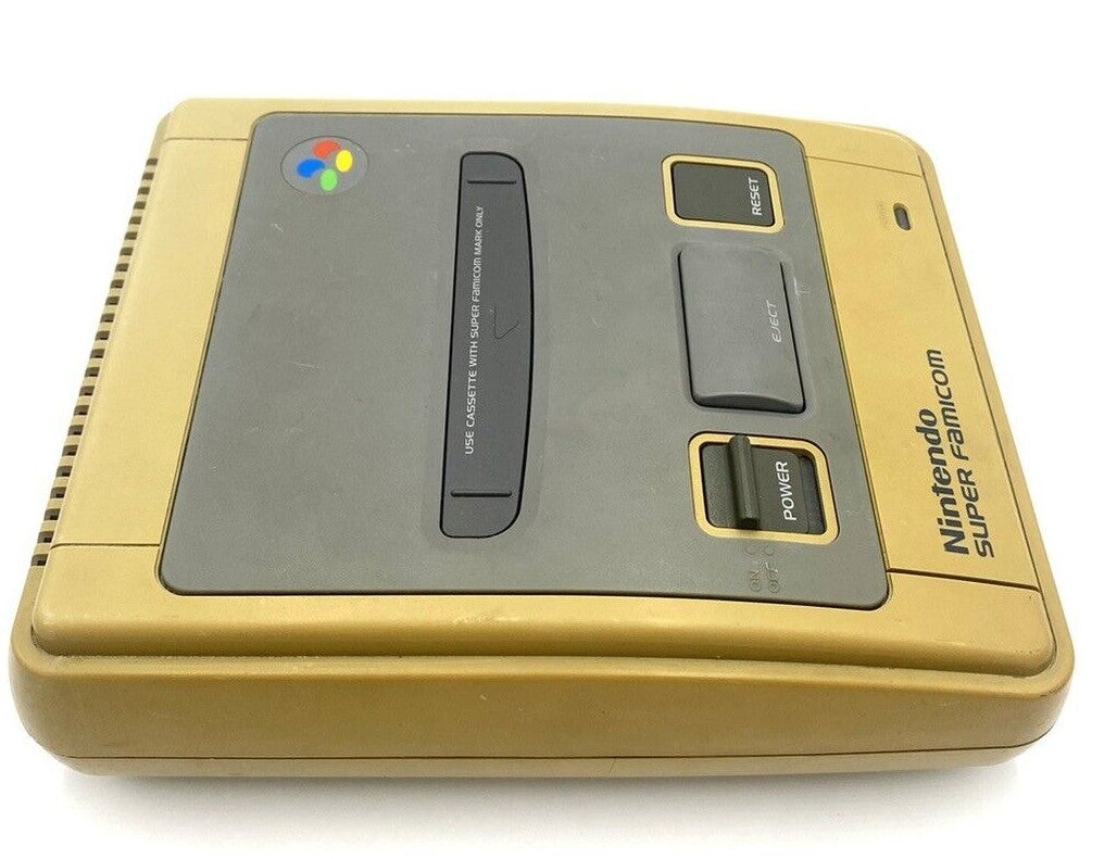 Nintendo Super Famicom Japanese Video Game Console + Controllers + Wires Bundle
