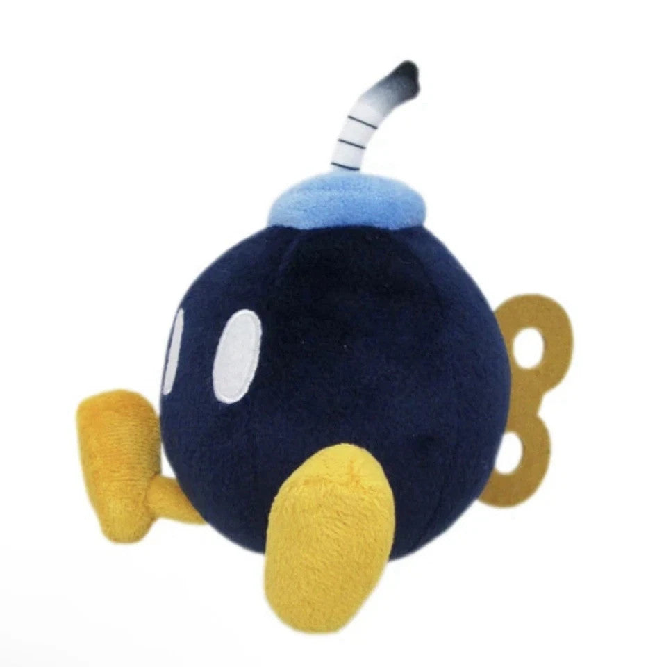 Official Licensed Super Mario Bros Bob Omb 6"  Stuffed Animal Plush Doll Toy