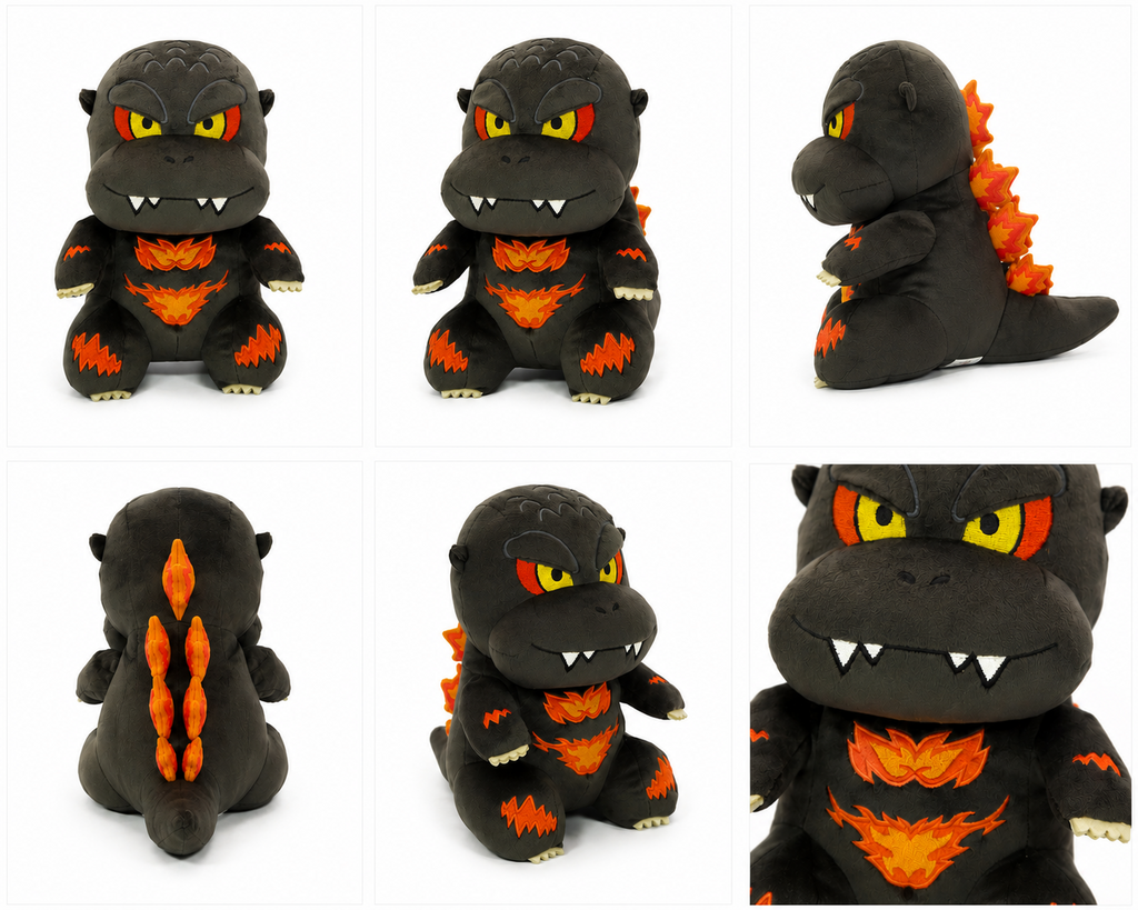 Official Godzilla Burning Godzilla 10" Plush GE Animation Authentic Godzilla