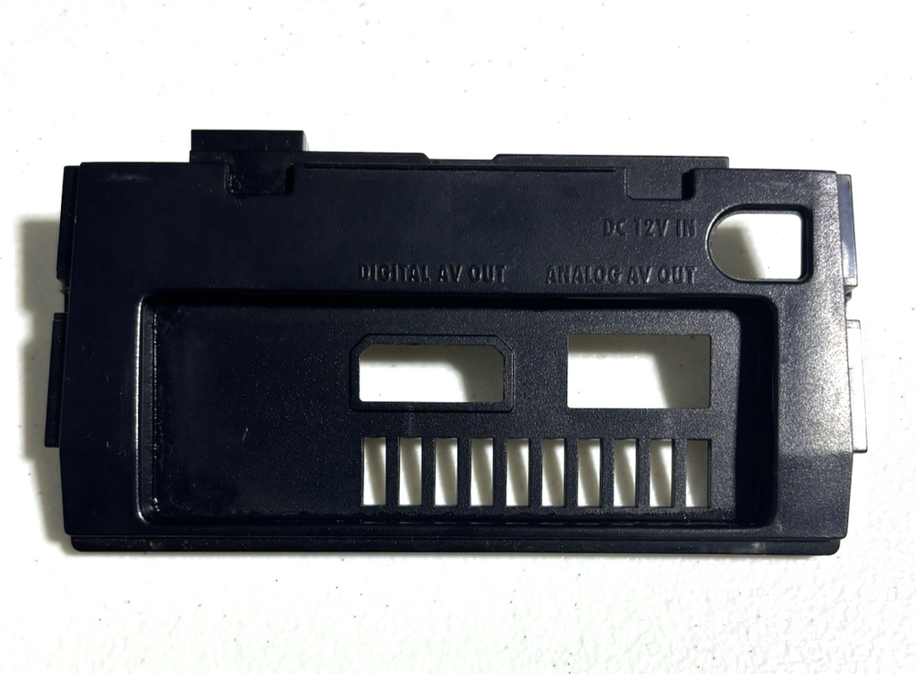 OEM Replacement Nintendo Gamecube Silver Orange Black Back Cover Plate Dual Port