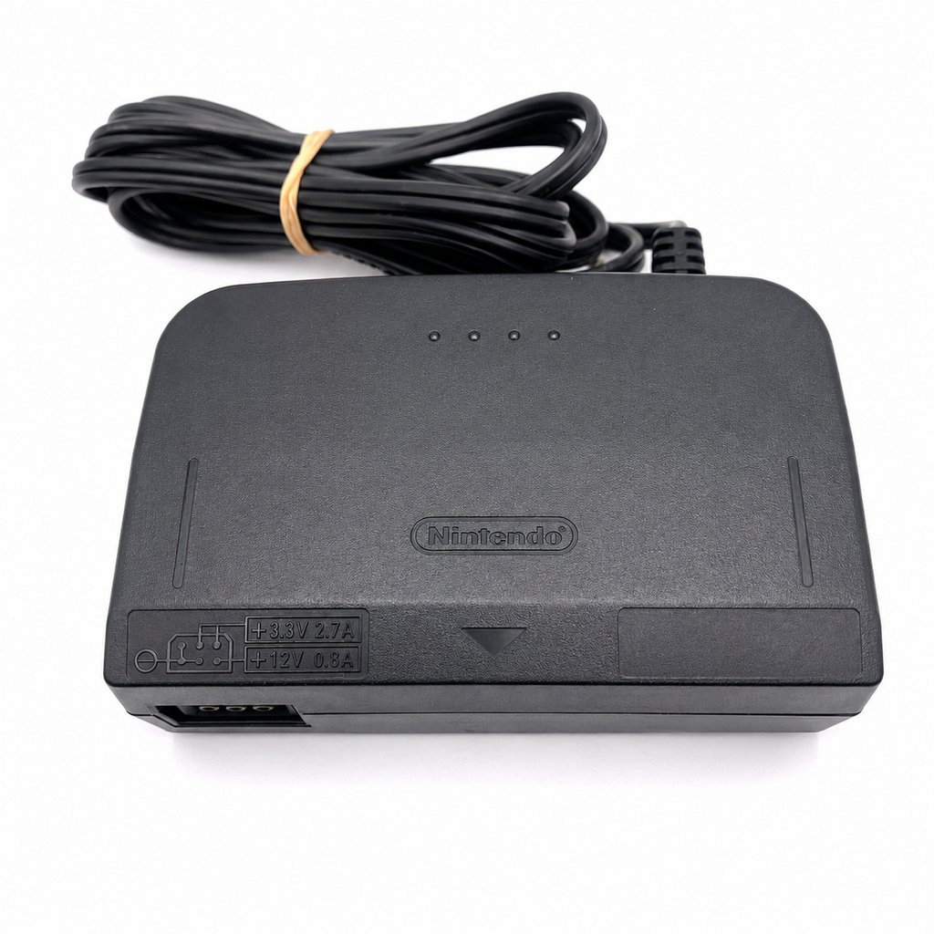Official Nintendo 64 Power Supply AC Adapter N64 Original Power Adapter OEM 100V