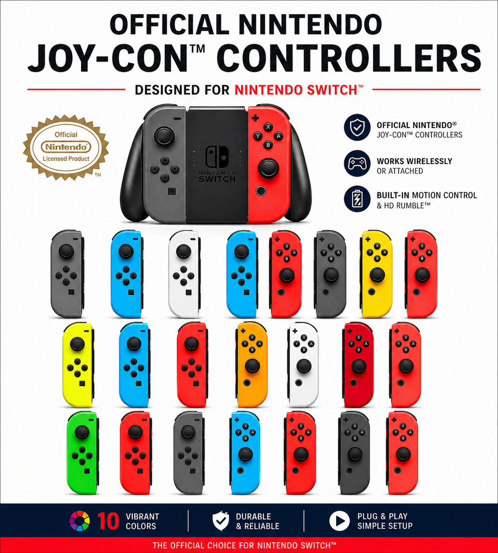 Official Joy Con Nintendo SWITCH Controller JOYCON AUTHENTIC OEM  Remote TESTED
