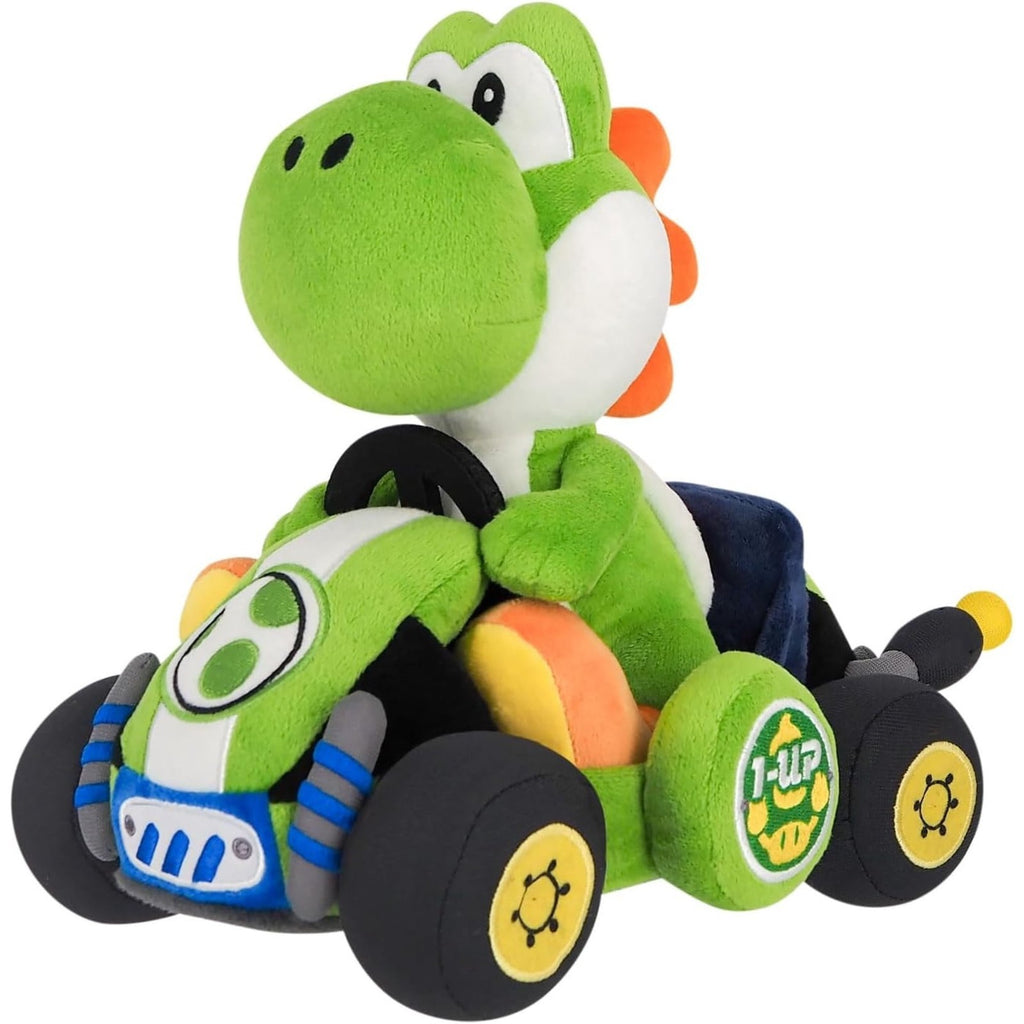 Official Nintendo Super Mario Kart World Yoshi 9" Soft Doll Toys NEW Licensed