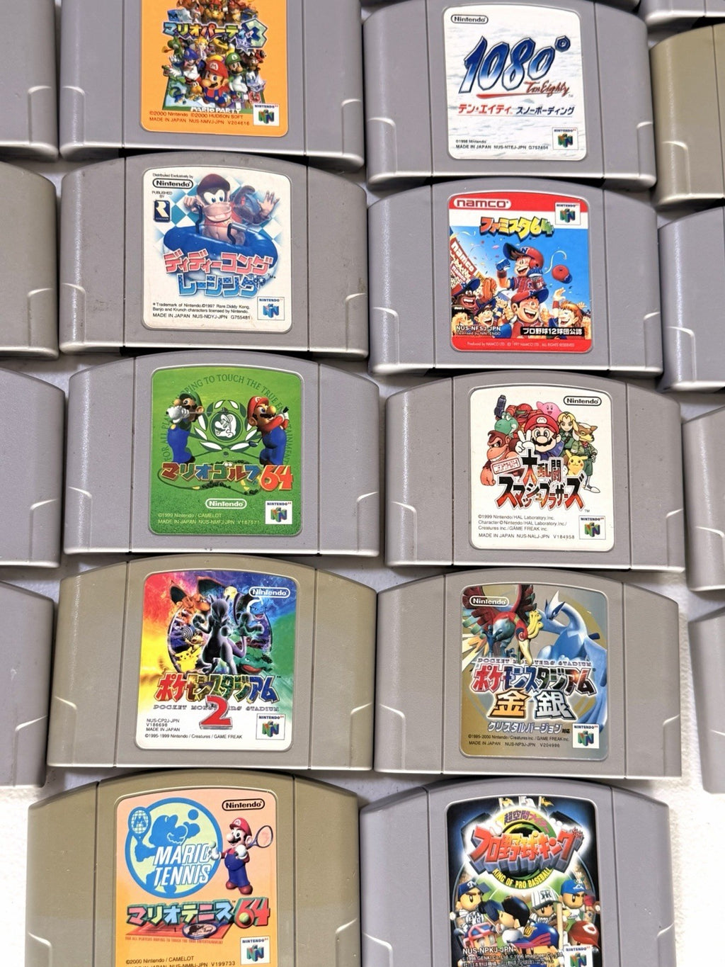22 Nintendo 64 N64 Japanese Games Lot Tested Working Mario Pokemon