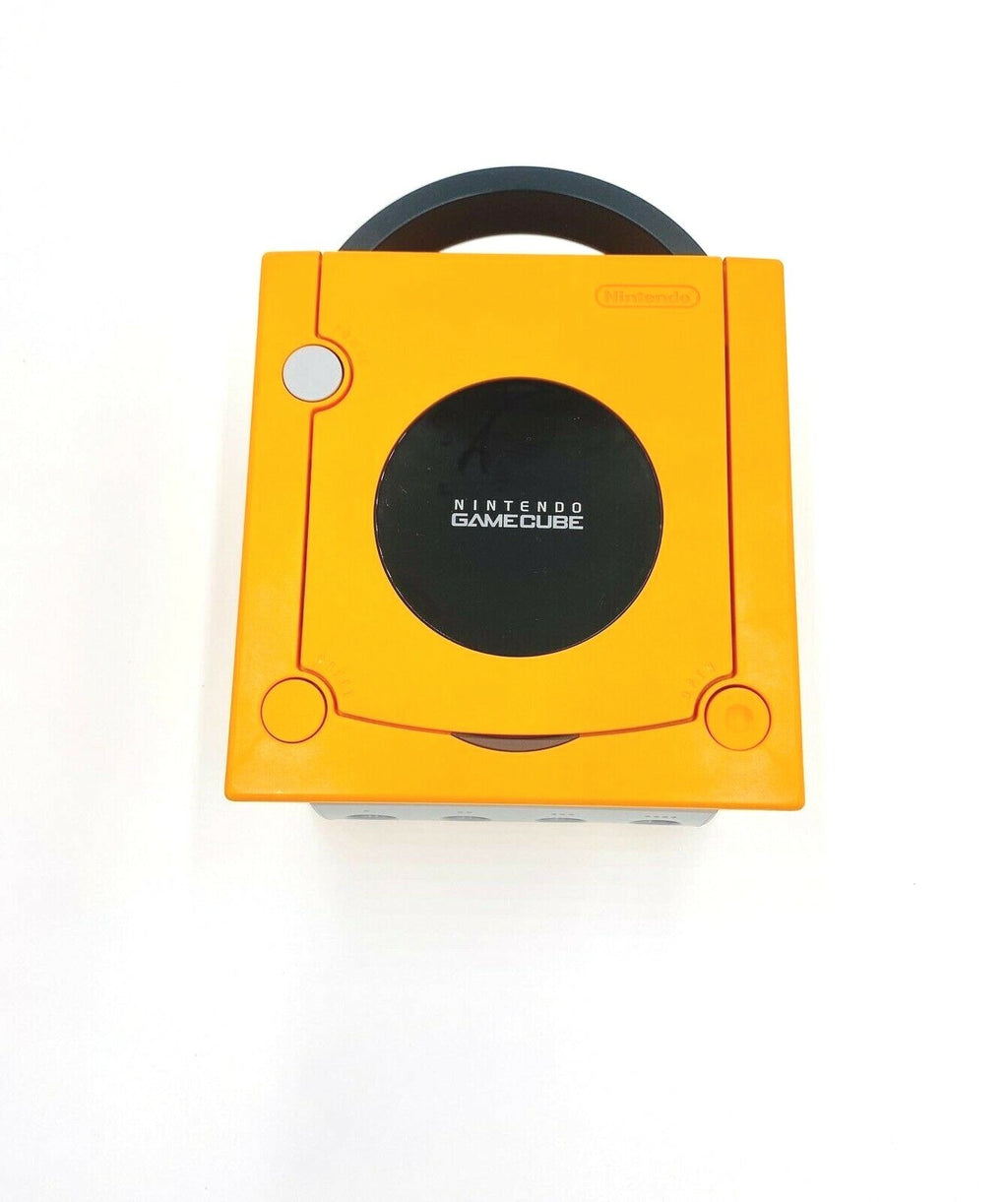 Nintendo GameCube Console Spice Orange US Region +Controller/s+ Wires Bundle