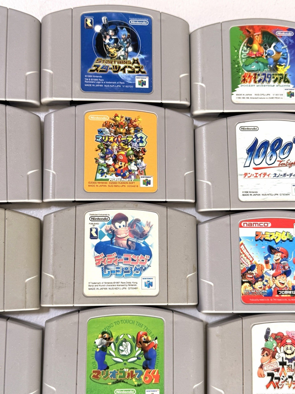 22 Nintendo 64 N64 Japanese Games Lot Tested Working Mario Pokemon