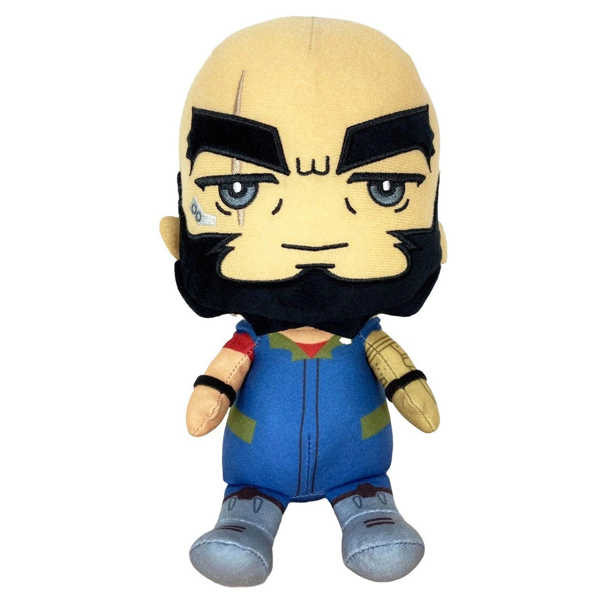 Official Licensed Cowboy Bebop Jet Black  8" Sitting Plush Doll Cowboy Bepop