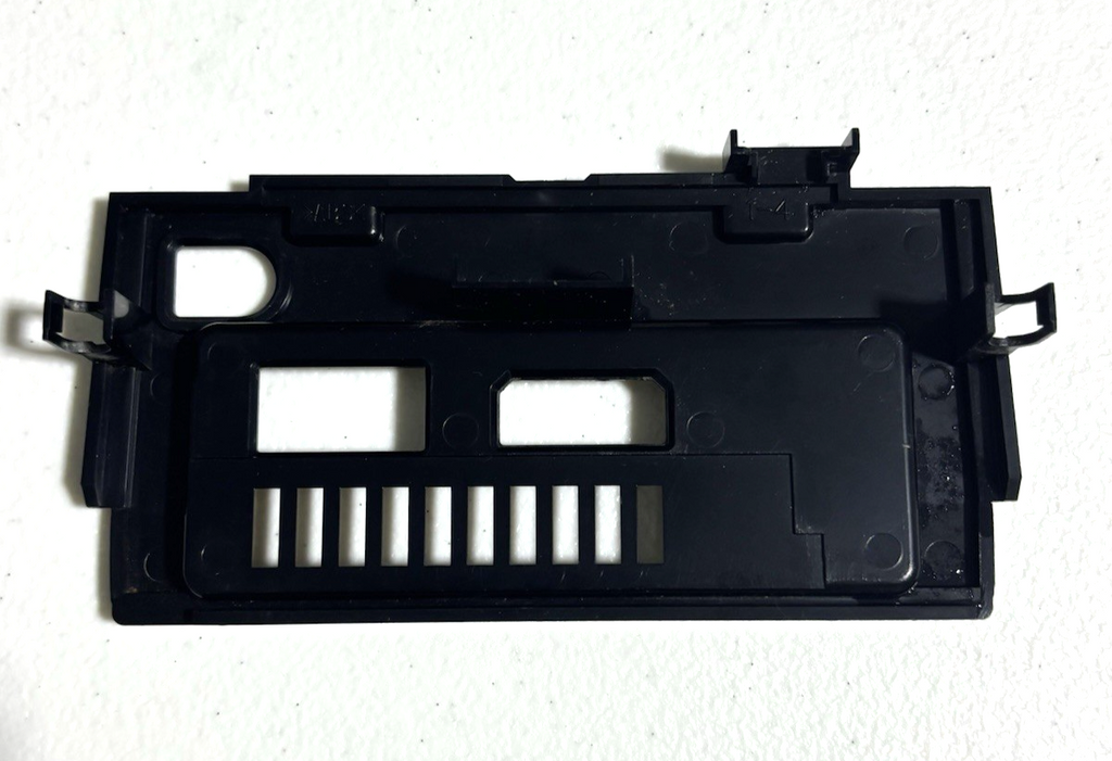OEM Replacement Nintendo Gamecube Silver Orange Black Back Cover Plate Dual Port