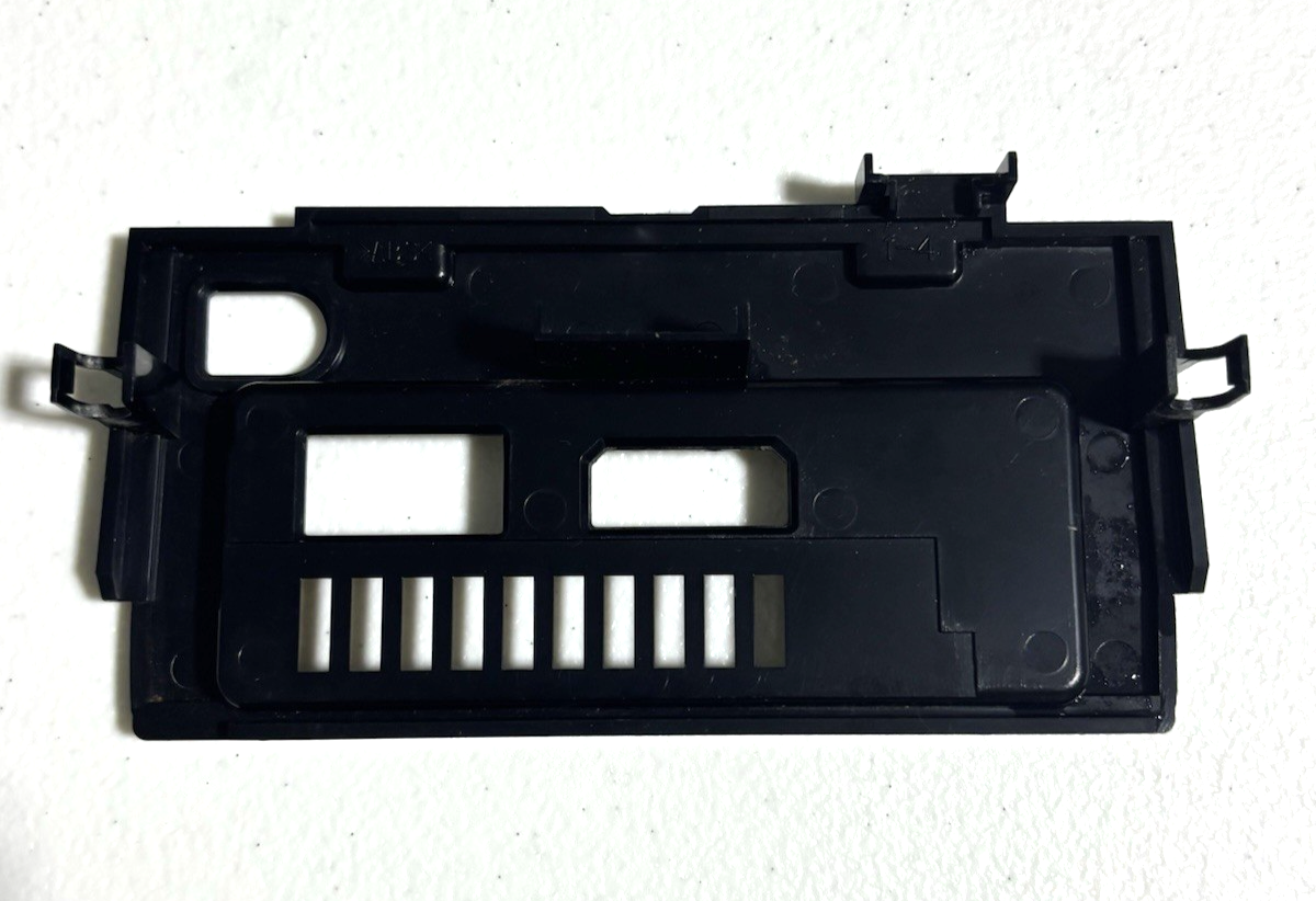 OEM Replacement Nintendo Gamecube Silver Orange Black Back Cover Plate Dual Port