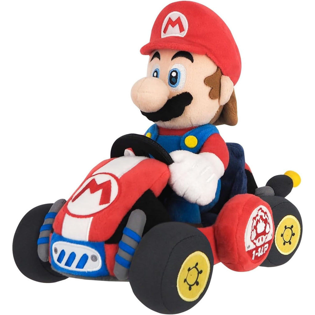 Official Nintendo Super Mario Kart World Mario 9" Soft Doll Toys NEW Licensed