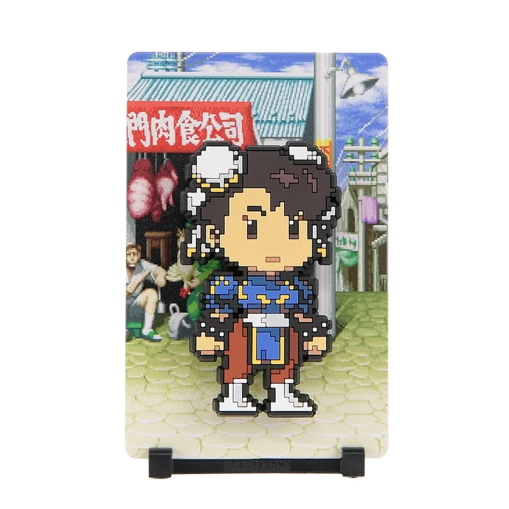 Official Licensed Street Fighter CHUN FiGGYZ Pop Magnet 3D Display Stand