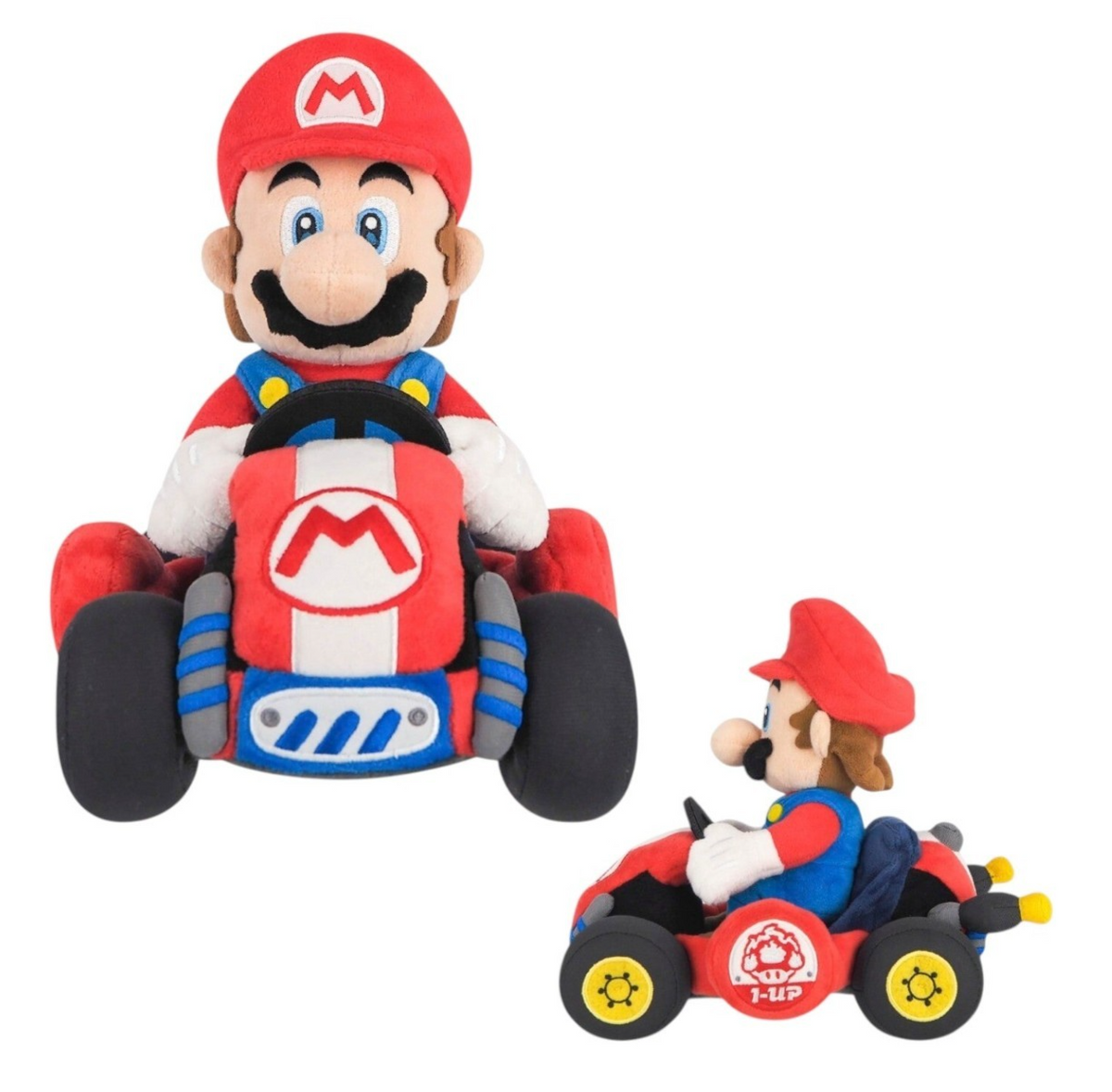 Official Nintendo Super Mario Kart World Mario 9" Soft Doll Toys NEW Licensed