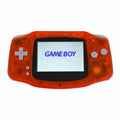 Nintendo Game Boy Advance GBA IPS Backlit Clear Fire Orange Excellent GBA IPS