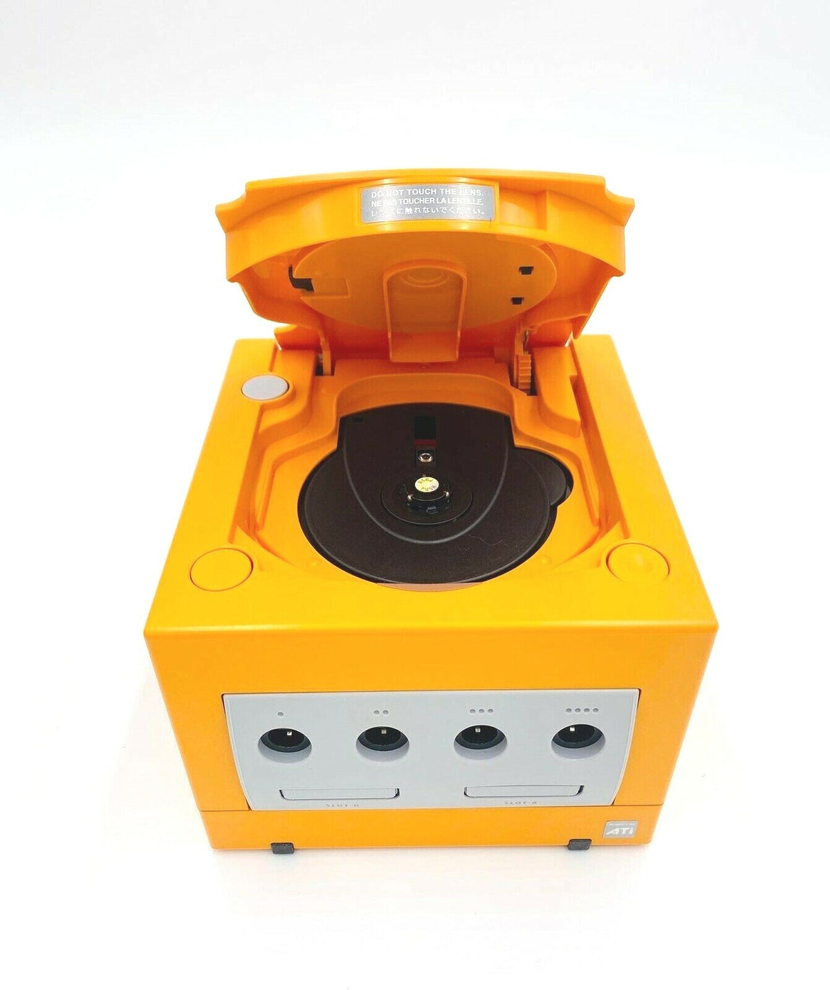 Nintendo GameCube Console Spice Orange US Region +Controller/s+ Wires Bundle