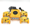 Nintendo GameCube Console Spice Orange US Region +Controller/s+ Wires Bundle