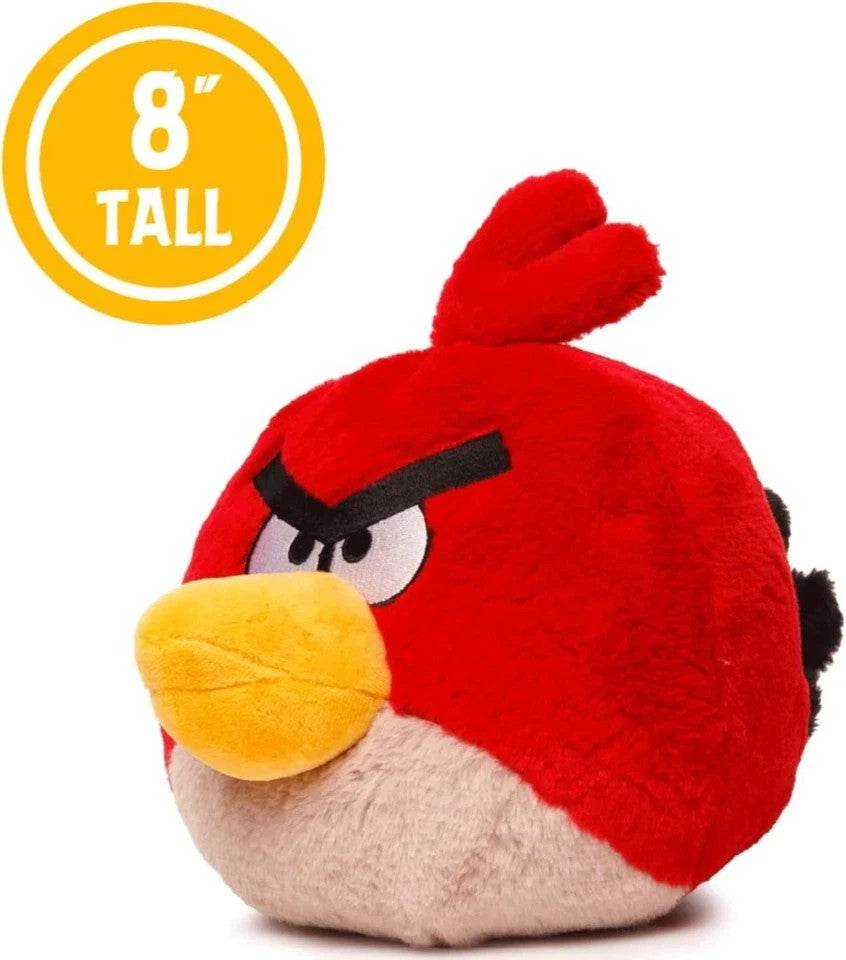 Official Licensed Angry Birds Plush Red Bird Plush 8" Angry Birds Video Game