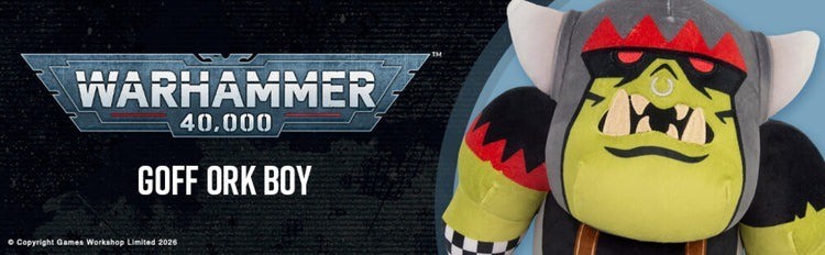 Warhammer Goff Ork Boy 12" Plush  Tomy Club Mocchi Warhammer 40,000
