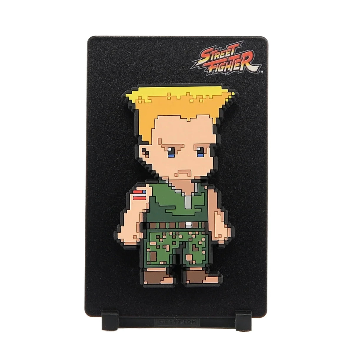 Official Licensed Street Fighter GUILE Figgyz Pop Magnet 3D Display Stand