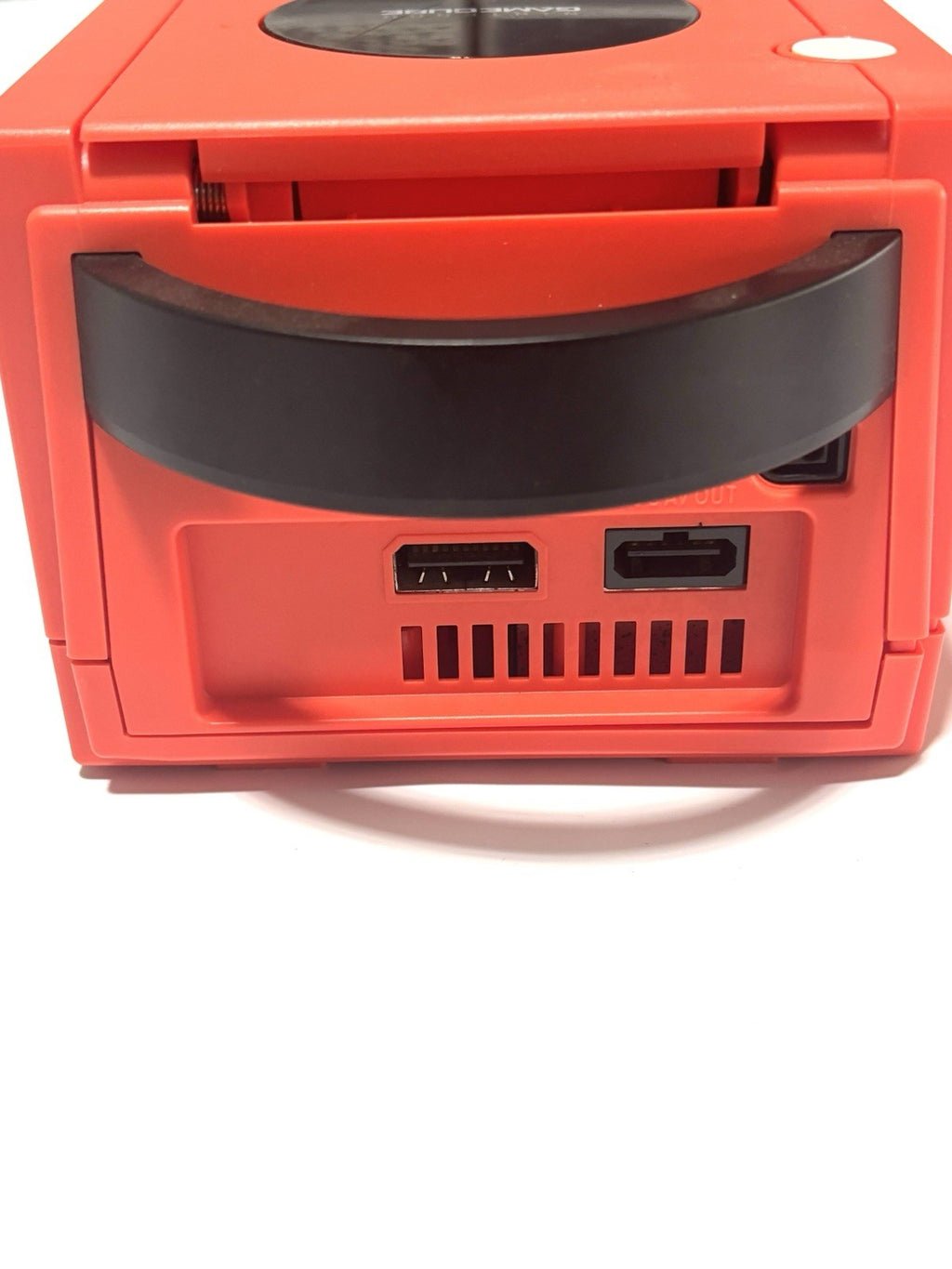 Nintendo GameCube Console Red&Black Custom Console + Controller + Wires Bundle