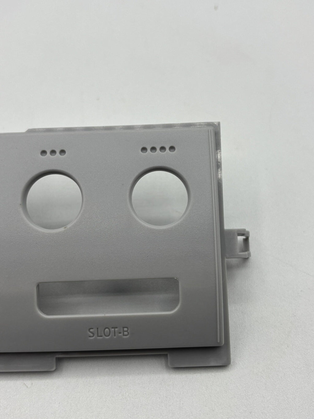 Nintendo Gamecube Controller Port Faceplate Cover Grey NO YELLOWING New