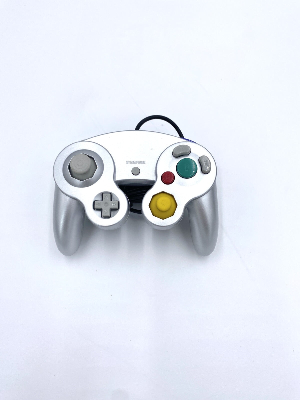 Nintendo GameCube Silver GC Console US Region+Controllers+Wires Bundle