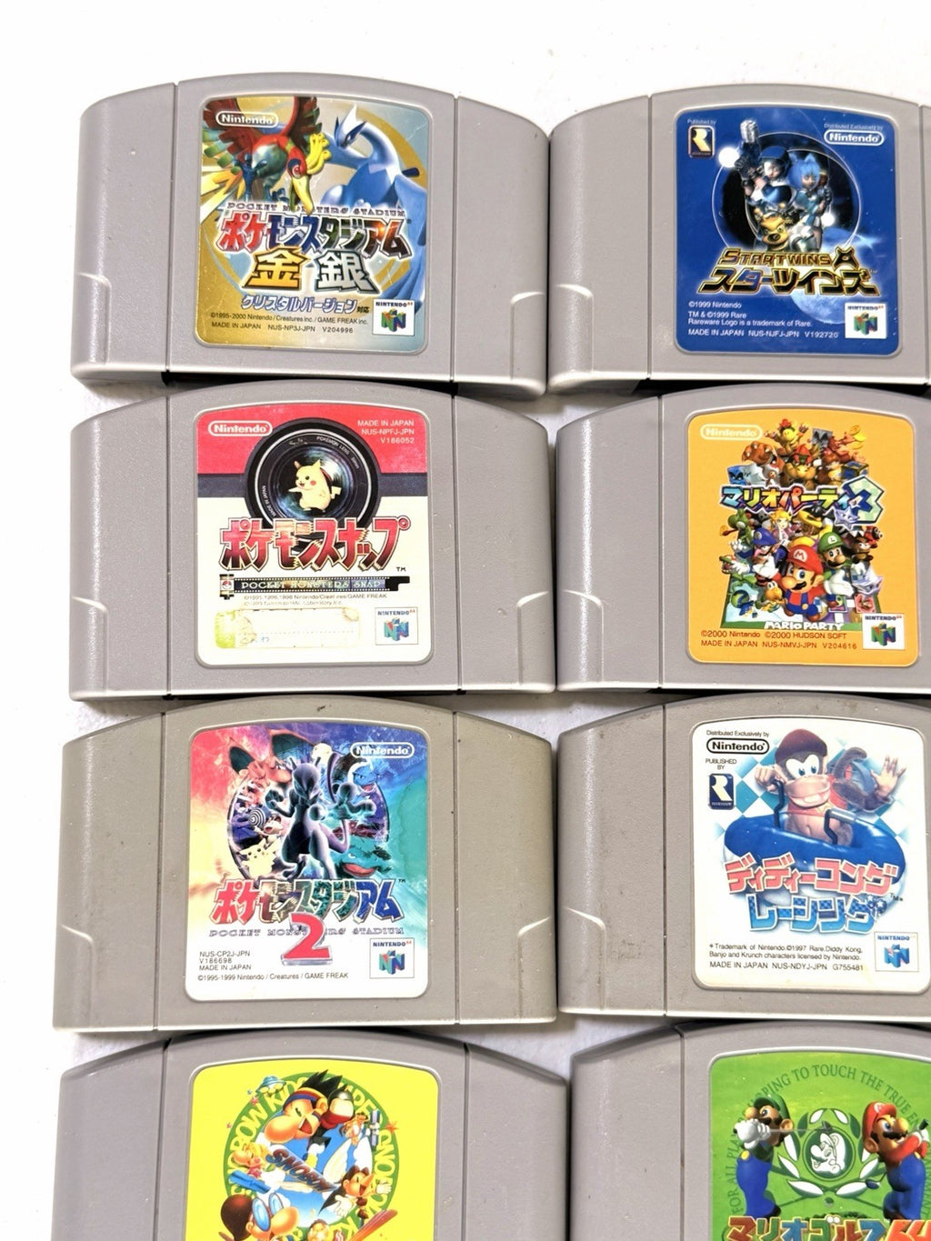 22 Nintendo 64 N64 Japanese Games Lot Tested Working Mario Pokemon