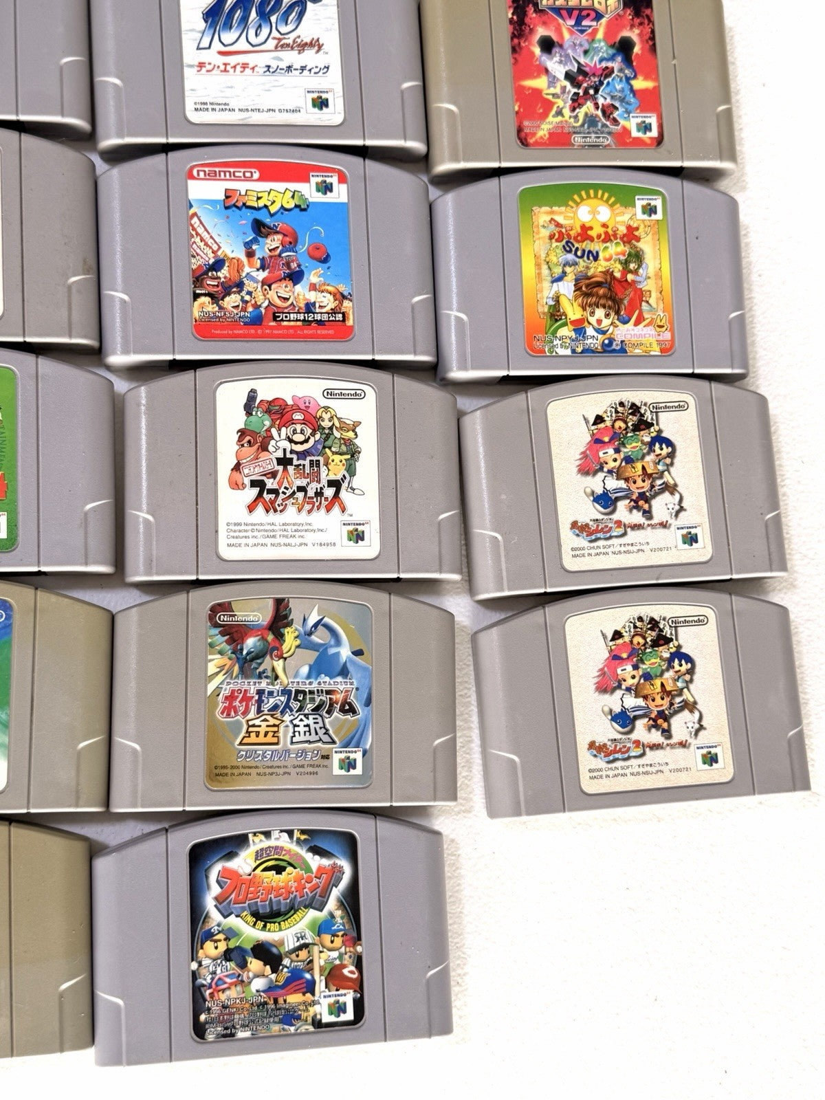 22 Nintendo 64 N64 Japanese Games Lot Tested Working Mario Pokemon