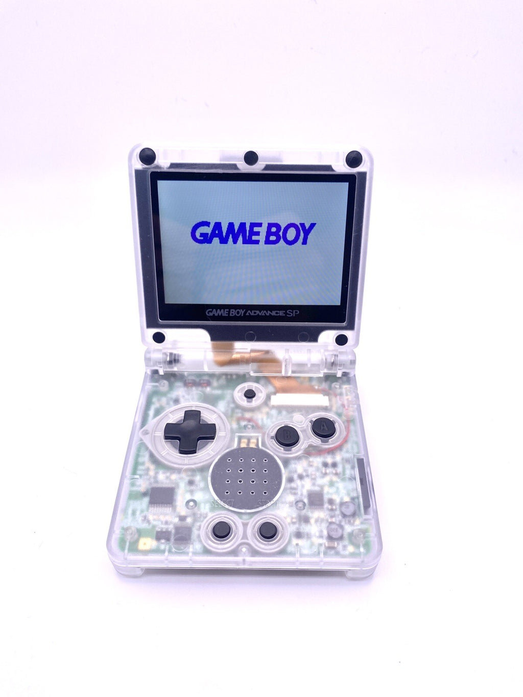 Gameboy Advance SP  Gba Sp IPS V2   in transparent shell with charger bundle