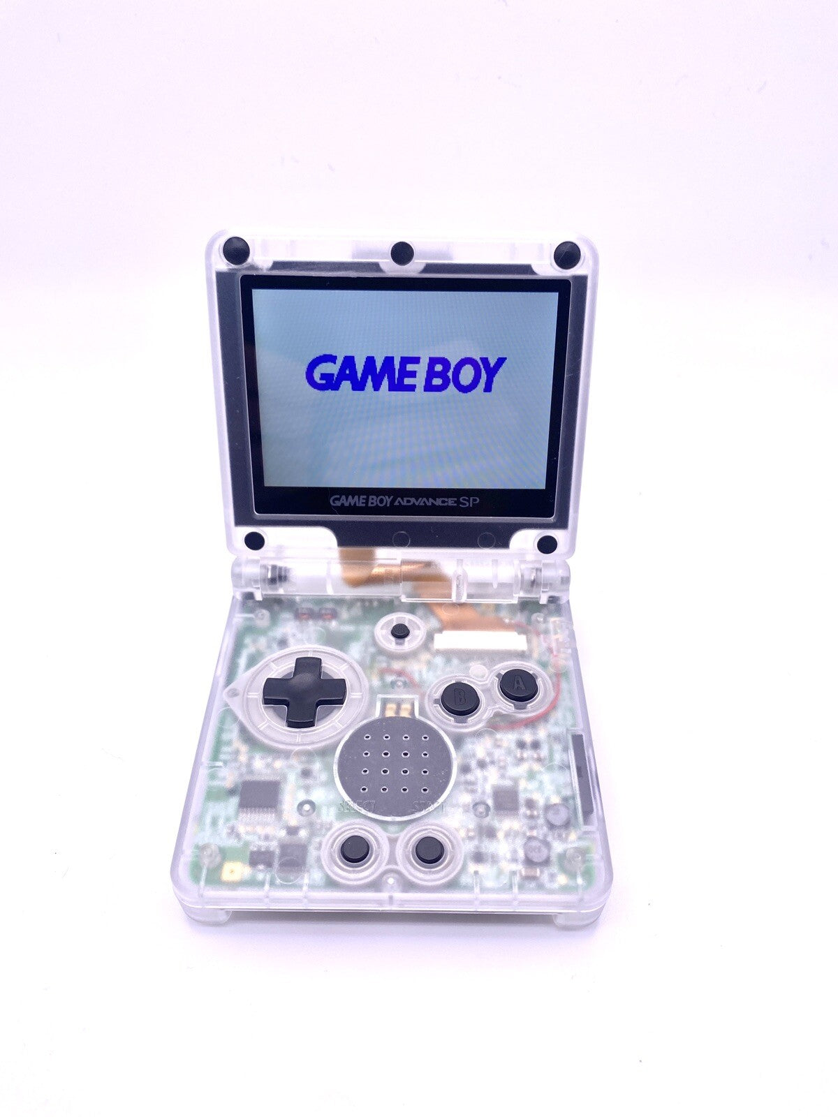 Gameboy Advance SP  Gba Sp IPS V2   in transparent shell with charger bundle