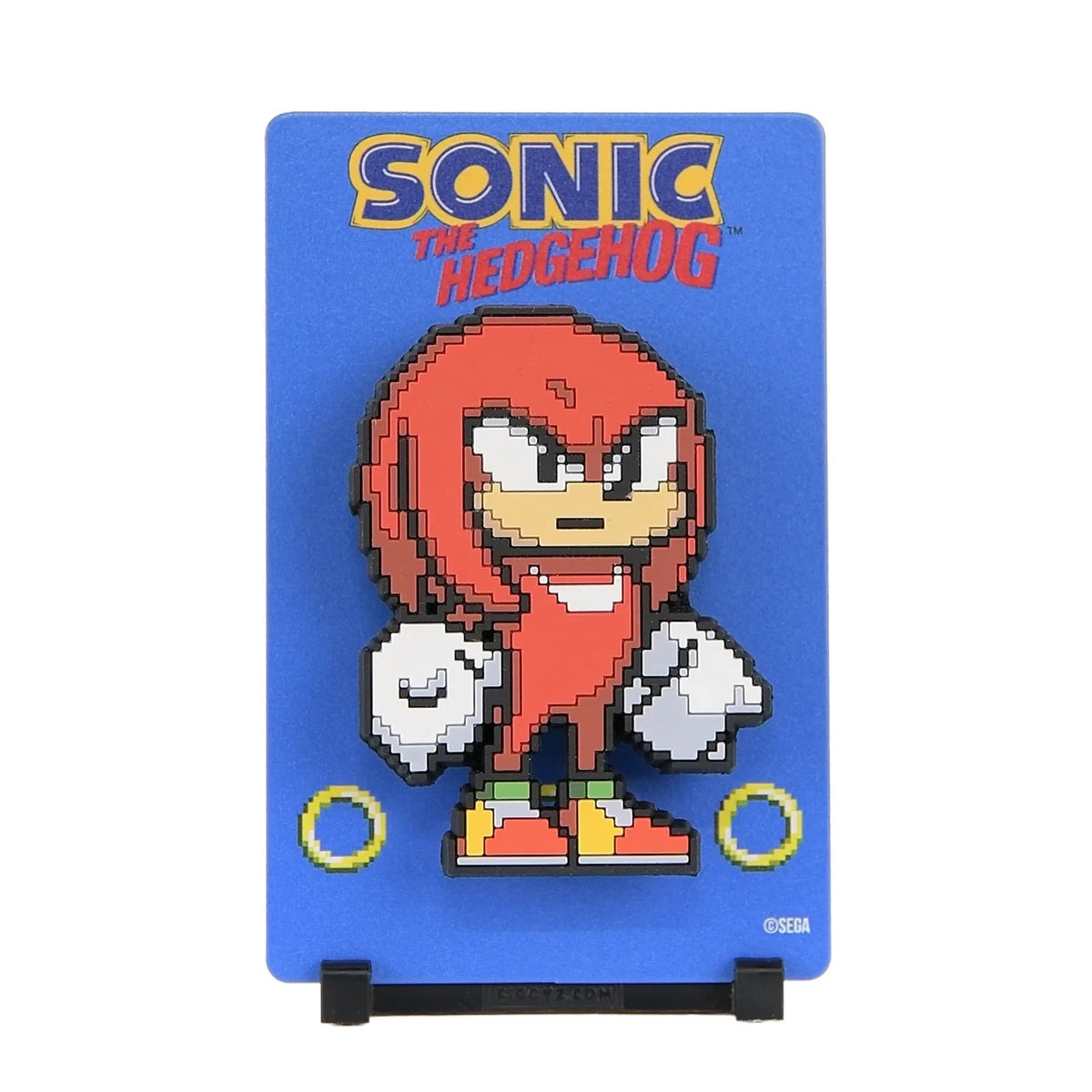 Official Licensed Sonic the Hedgehog KNUCKLES FiGGYZ Pop Magnet 3D Display Stand