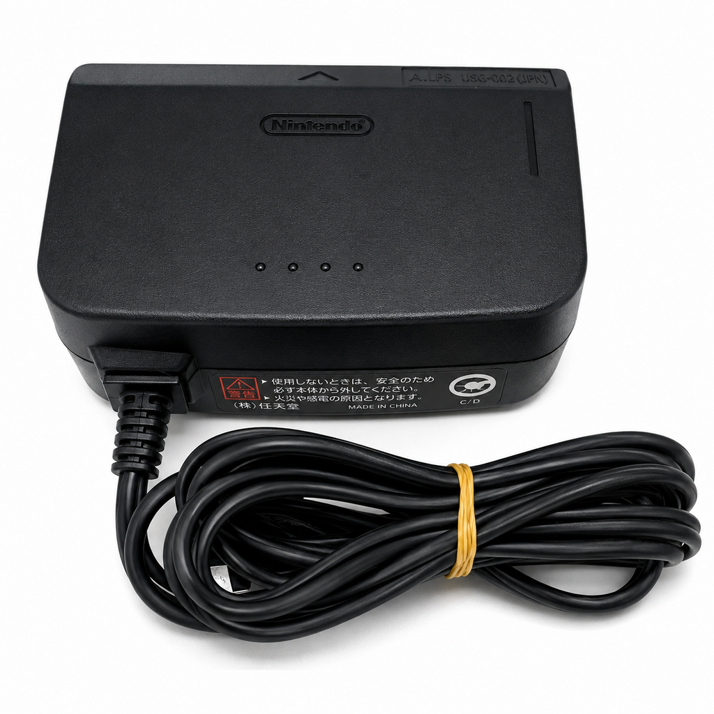 Official Nintendo 64 Power Supply AC Adapter N64 Original Power Adapter OEM 100V