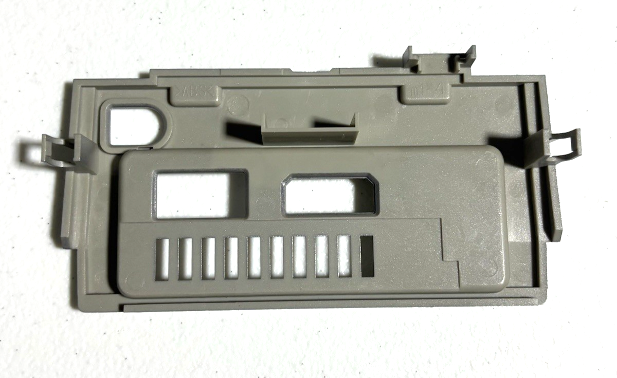 OEM Replacement Nintendo Gamecube Silver Orange Black Back Cover Plate Dual Port