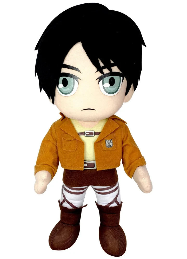 Official Licensed Attack on Titan Eren Yeager 18" Plush Toy Titan New w Tags