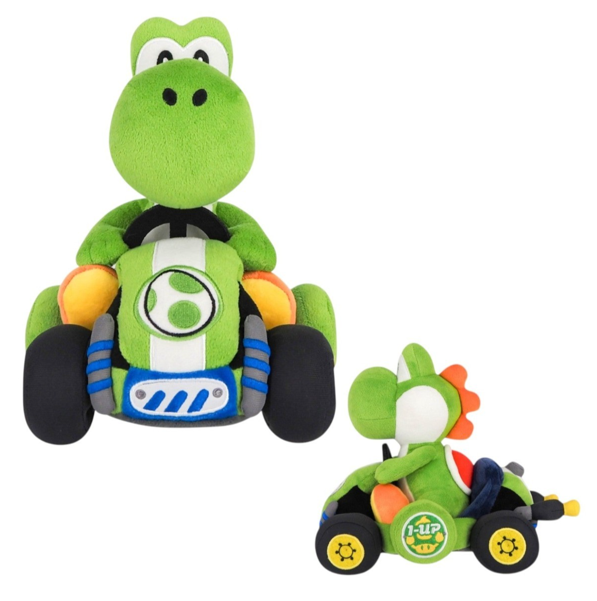 Official Nintendo Super Mario Kart World Yoshi 9" Soft Doll Toys NEW Licensed