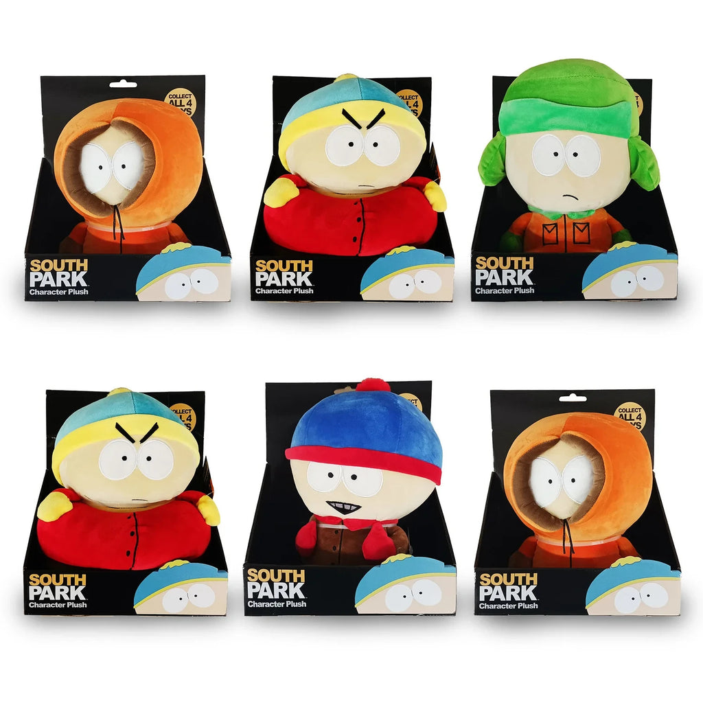 Officially Licensed South Park  10" Plush in Collector’s Display Box Set of 6
