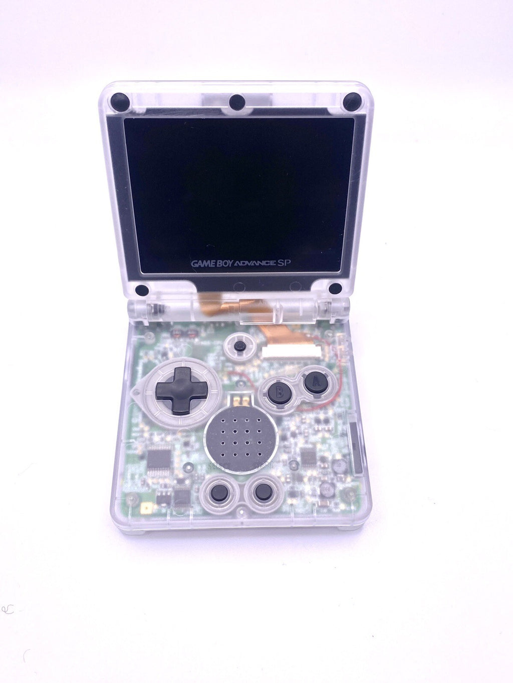 Gameboy Advance SP  Gba Sp IPS V2   in transparent shell with charger bundle