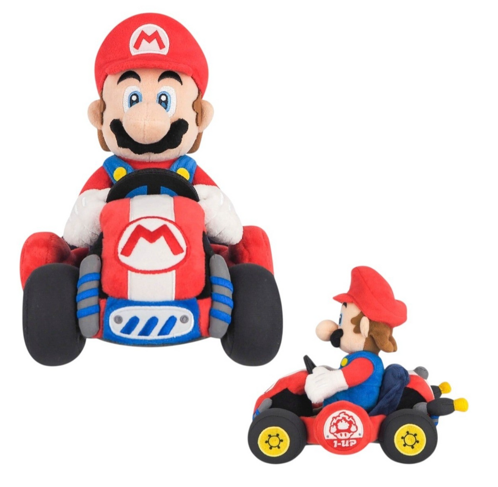 Official Nintendo Super Mario Kart World Mario 9" Soft Doll Toys NEW Licensed