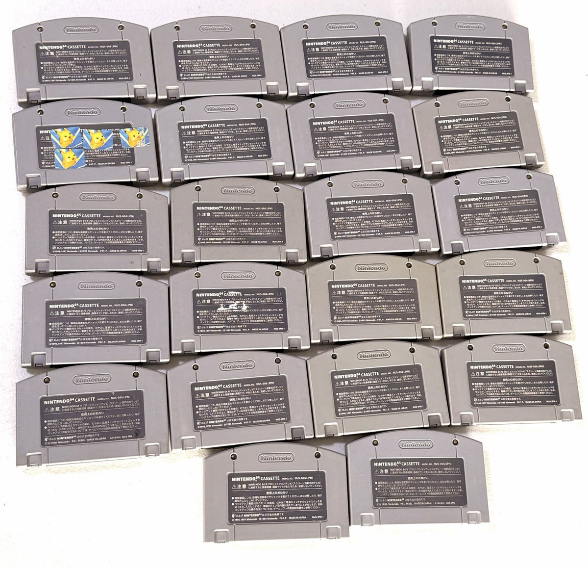 22 Nintendo 64 N64 Japanese Games Lot Tested Working Mario Pokemon