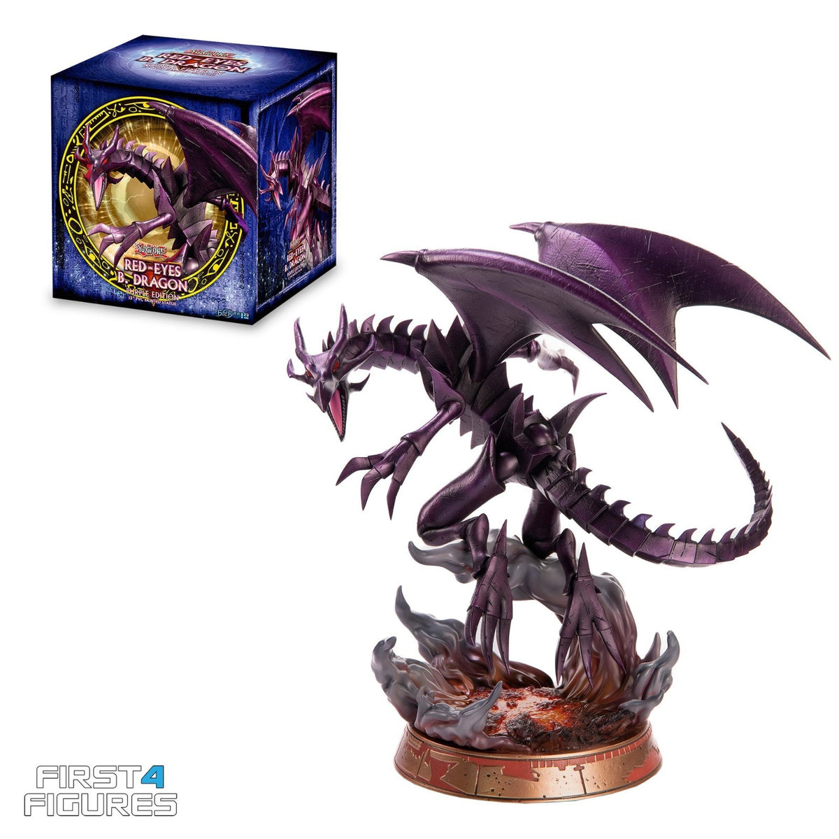 Official Yu-Gi-Oh! Red-Eyes Black Dragon Purple Edition 13” PVC Statue F4F