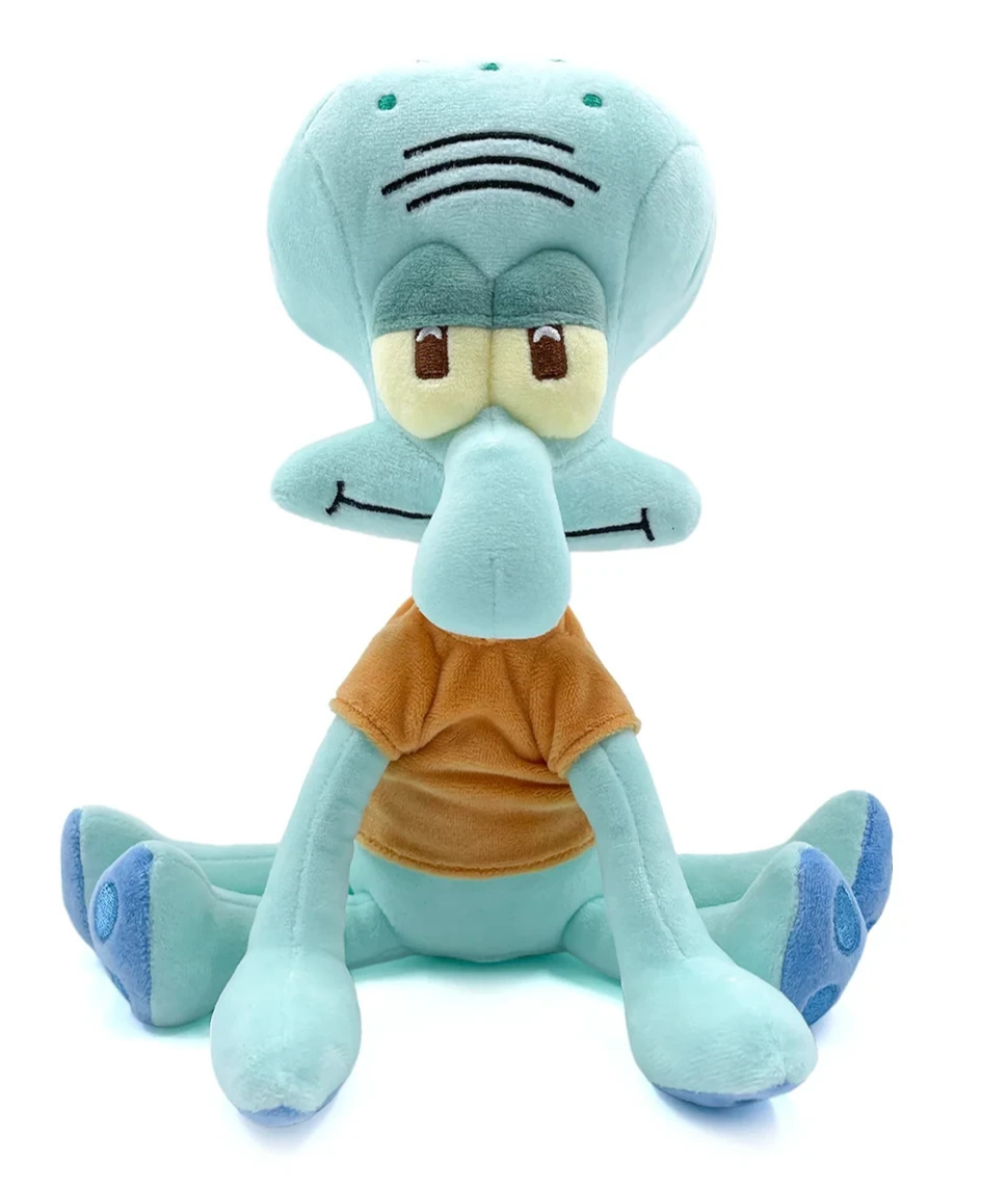 Official Licensed Spongebob Squarepants Sitting Squidward Tentacles Plush 9 inch