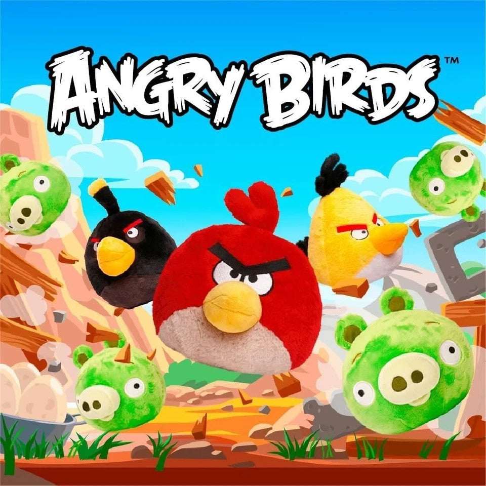 Official Licensed Angry Birds Plush Red Bird Plush 8" Angry Birds Video Game