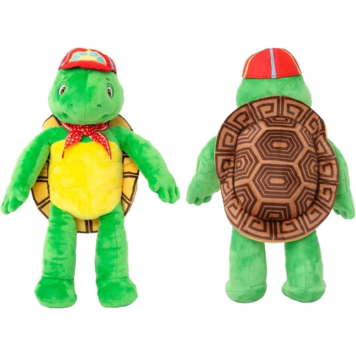 Franklin the Turtle Plush Doll 14" Book TV Character Stuffed Animal Hat Bandana