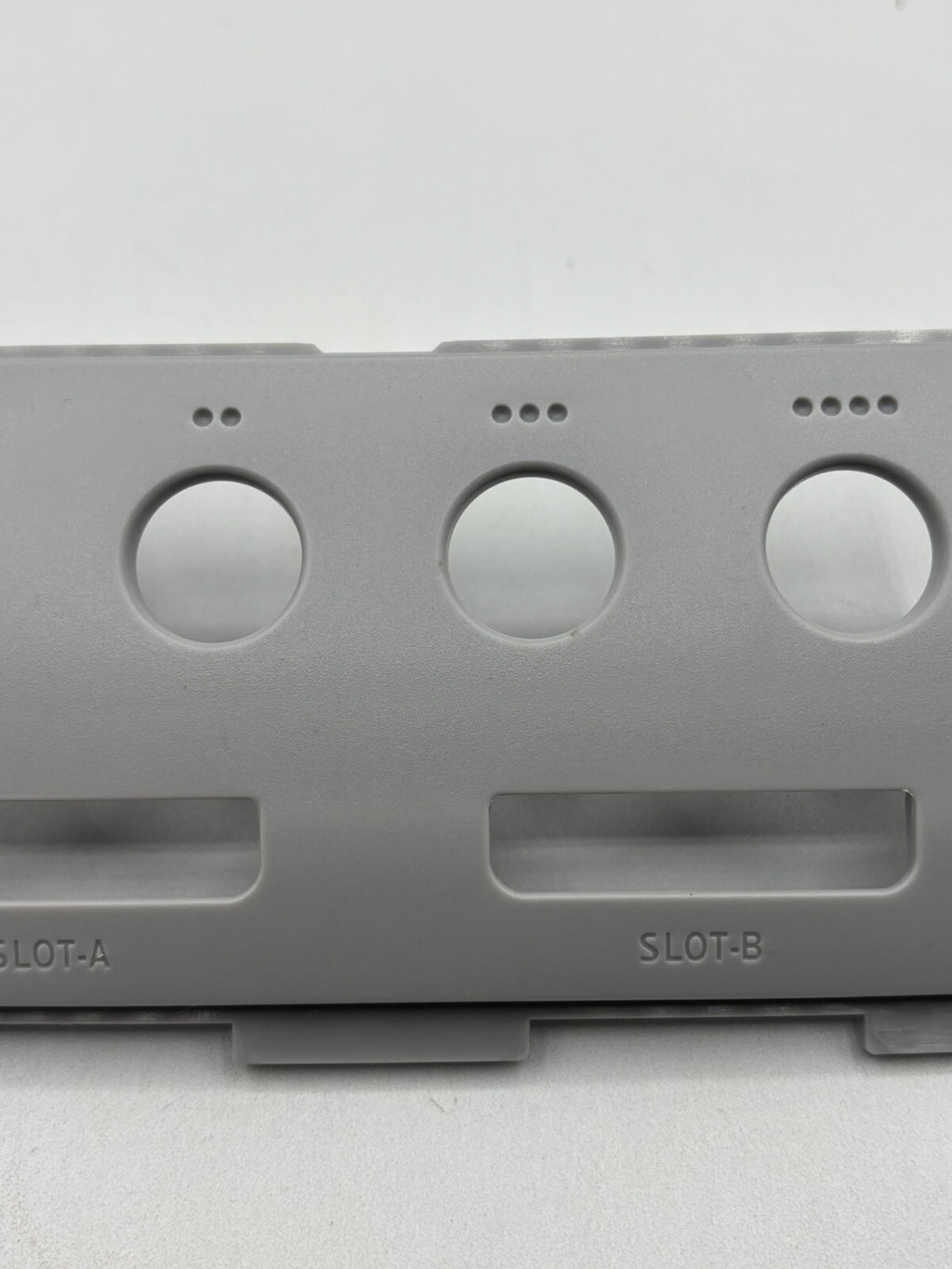 Nintendo Gamecube Controller Port Faceplate Cover Grey NO YELLOWING New
