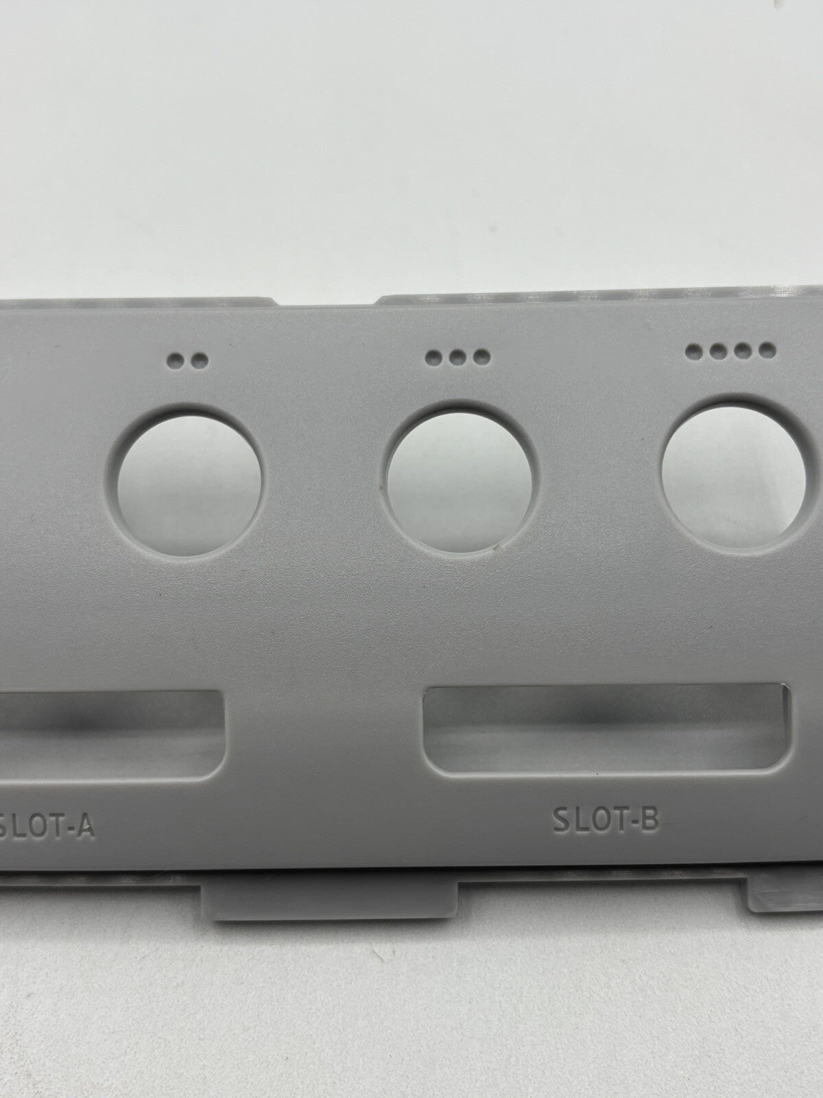 Nintendo Gamecube Controller Port Faceplate Cover Grey NO YELLOWING New